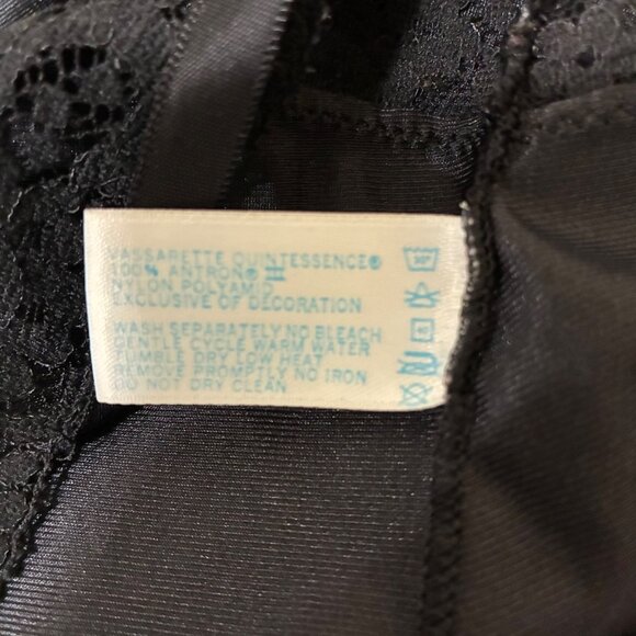 VTG Vassarette Babydoll Satin Lace Trim Slip Dress Size 34F Romantic Fairy - Picture 7 of 7